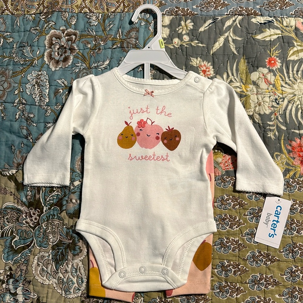 NWT Carters Outfit Long Sleeve with Pants